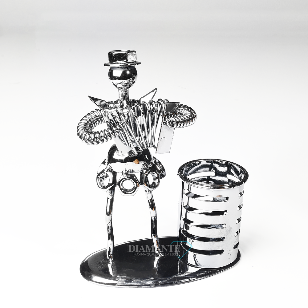 SUPORTE PARA CANETA DECORATIVO DIAMANTE - SANFONEIRA FEMININA