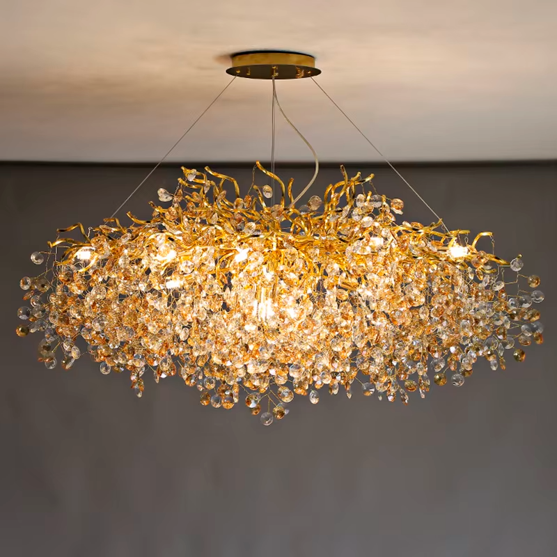 LUSTRE DIAMANTE DE CRISTAL GOTAS