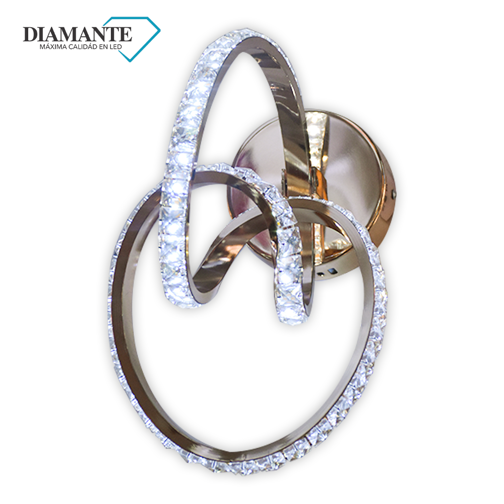 ARANDELA DIAMANTE (3 COLOR)