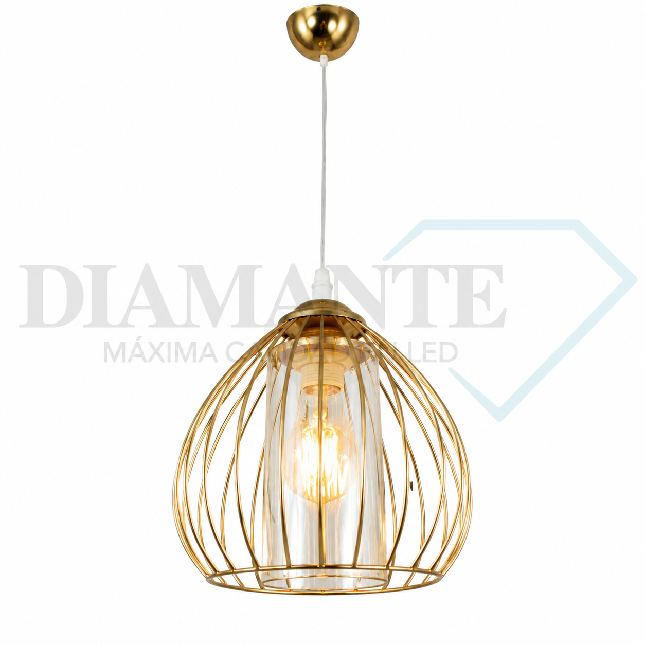 PENDENTE DIAMANTE VIDRO D222