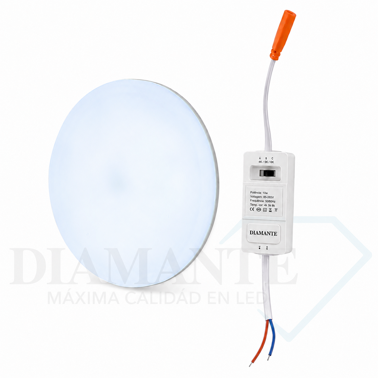 PANEL DIAMANTE AZ-3310R 10W -3CCT/CHAVE